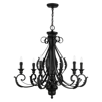 Valencia 6 Light 35" Wide Taper Candle Style Chandelier