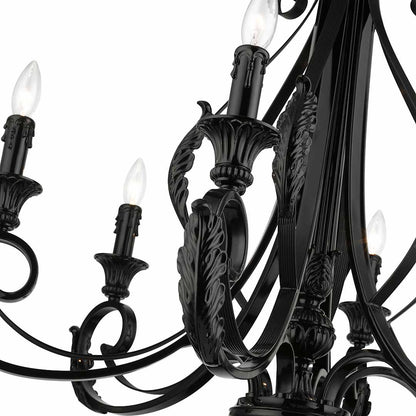 Valencia 6 Light 35" Wide Taper Candle Style Chandelier