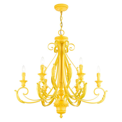 Valencia 6 Light 35" Wide Taper Candle Style Chandelier
