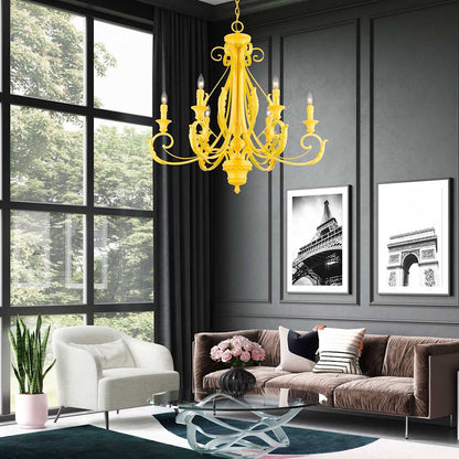 Valencia 6 Light 35" Wide Taper Candle Style Chandelier