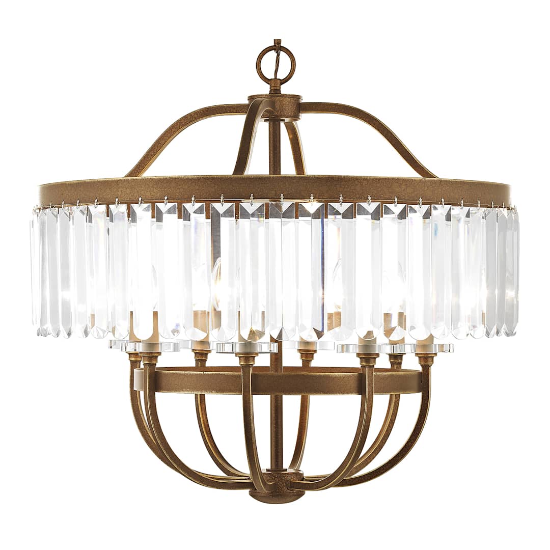 Ashton 8 Light 1 Tier Crystal Chandelier