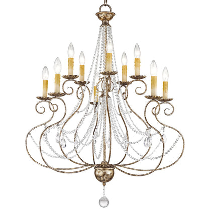 Isabella 10 Light 2 Tier Chandelier
