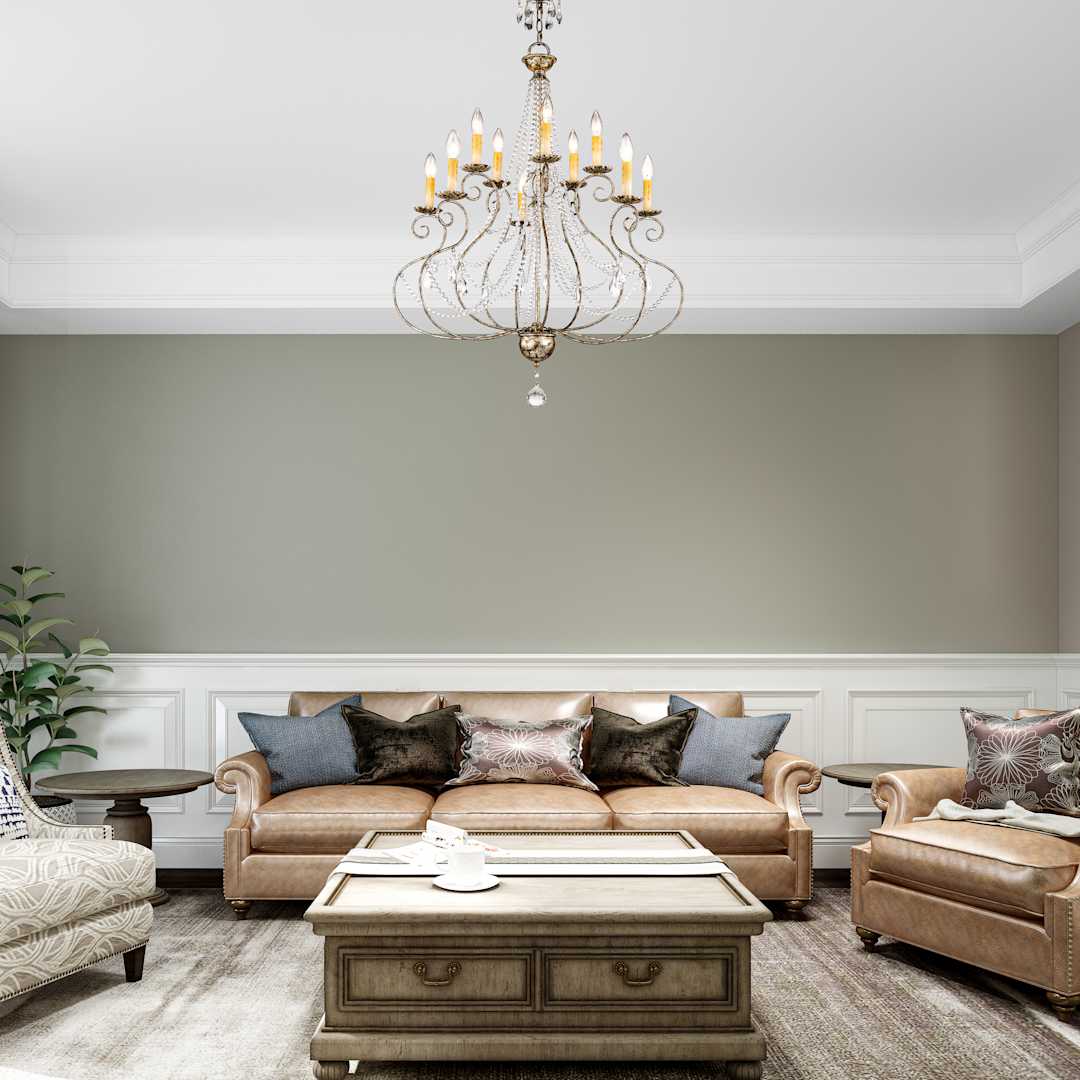 Isabella 10 Light 2 Tier Chandelier