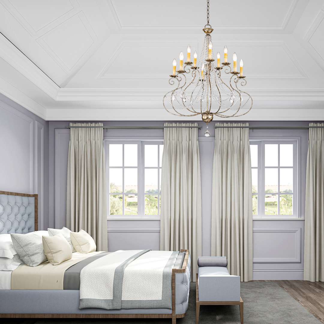 Isabella 10 Light 2 Tier Chandelier