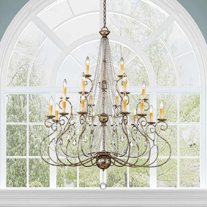 Isabella 21 Light 3 Tier Chandelier