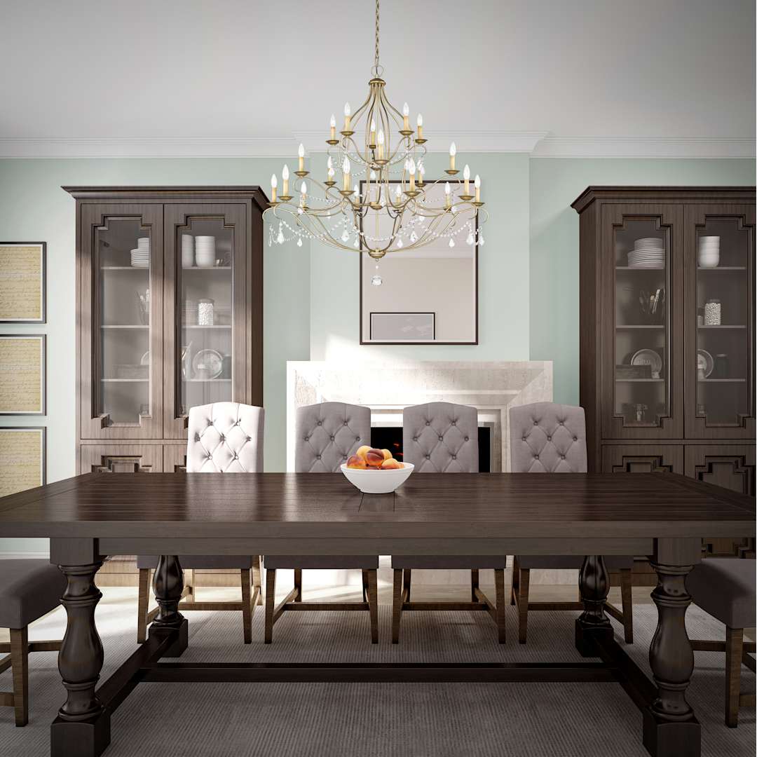Chesterfield 12 Light 3 Tier Chandelier with Crystal Accents