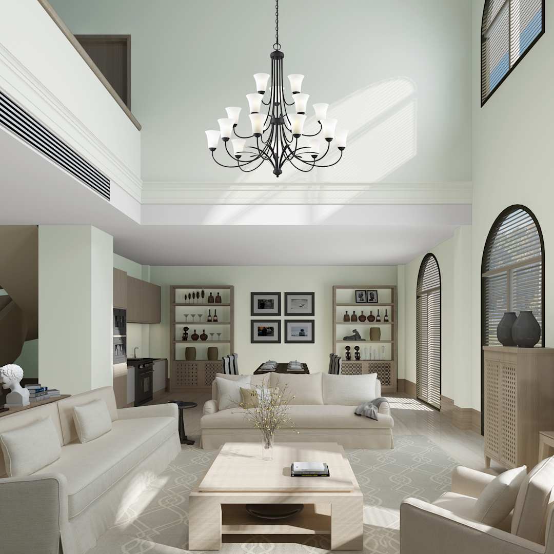 Ridgedale Up Lighting 3 Tier Chandelier with 18 Lights