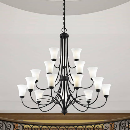 Ridgedale Up Lighting 3 Tier Chandelier with 18 Lights