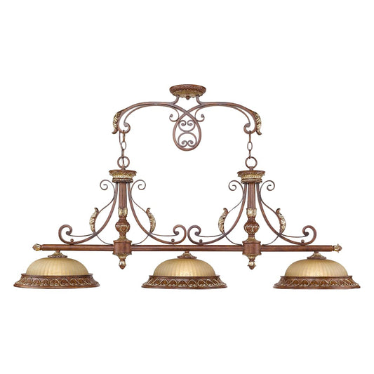 Villa Verona 3 Light 1 Tier Linear Chandelier