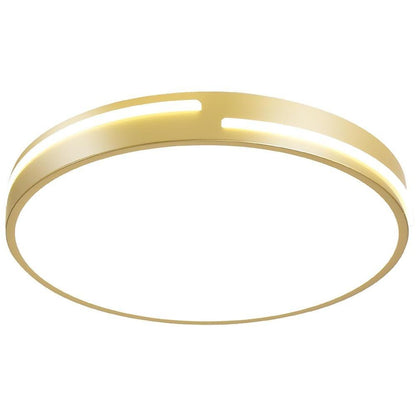 Minimalist Round Dimmable LED Gold Modern Flush Mount Ceiling Light