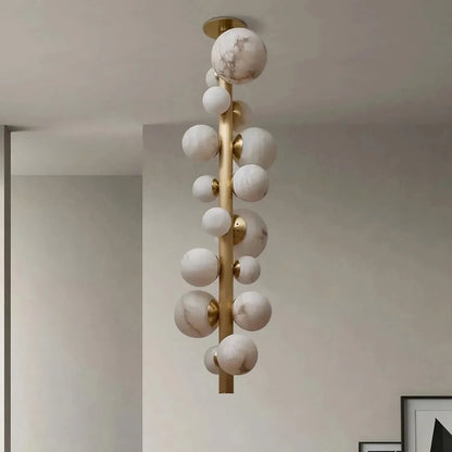 Moonshade Luxury Marble Ball Chandelier