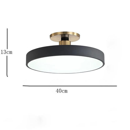 Thick Circular LED Flush Mount Ceiling Lights Modern Metal Light