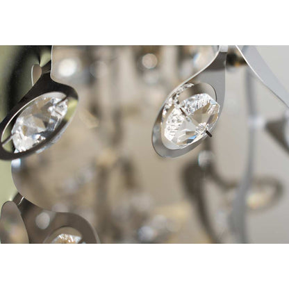 Comet 13 Light 35" Pendant with Crystal Accents