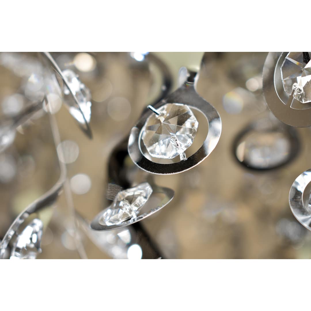 Comet 13 Light 35" Pendant with Crystal Accents
