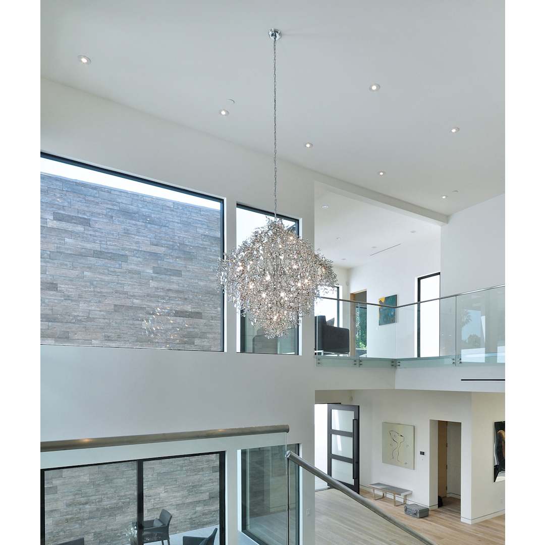 Comet 13 Light 35" Pendant with Crystal Accents