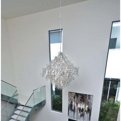 Comet 13 Light 35" Pendant with Crystal Accents