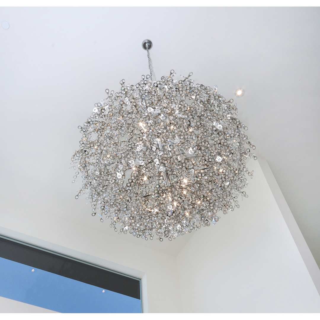 Comet 13 Light 35" Pendant with Crystal Accents
