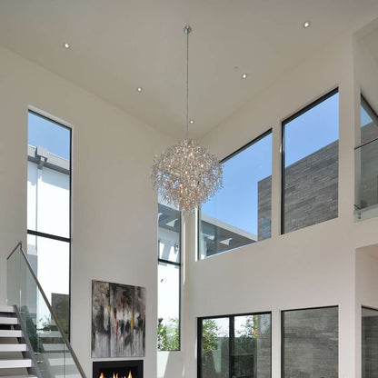 Comet 13 Light 35" Pendant with Crystal Accents