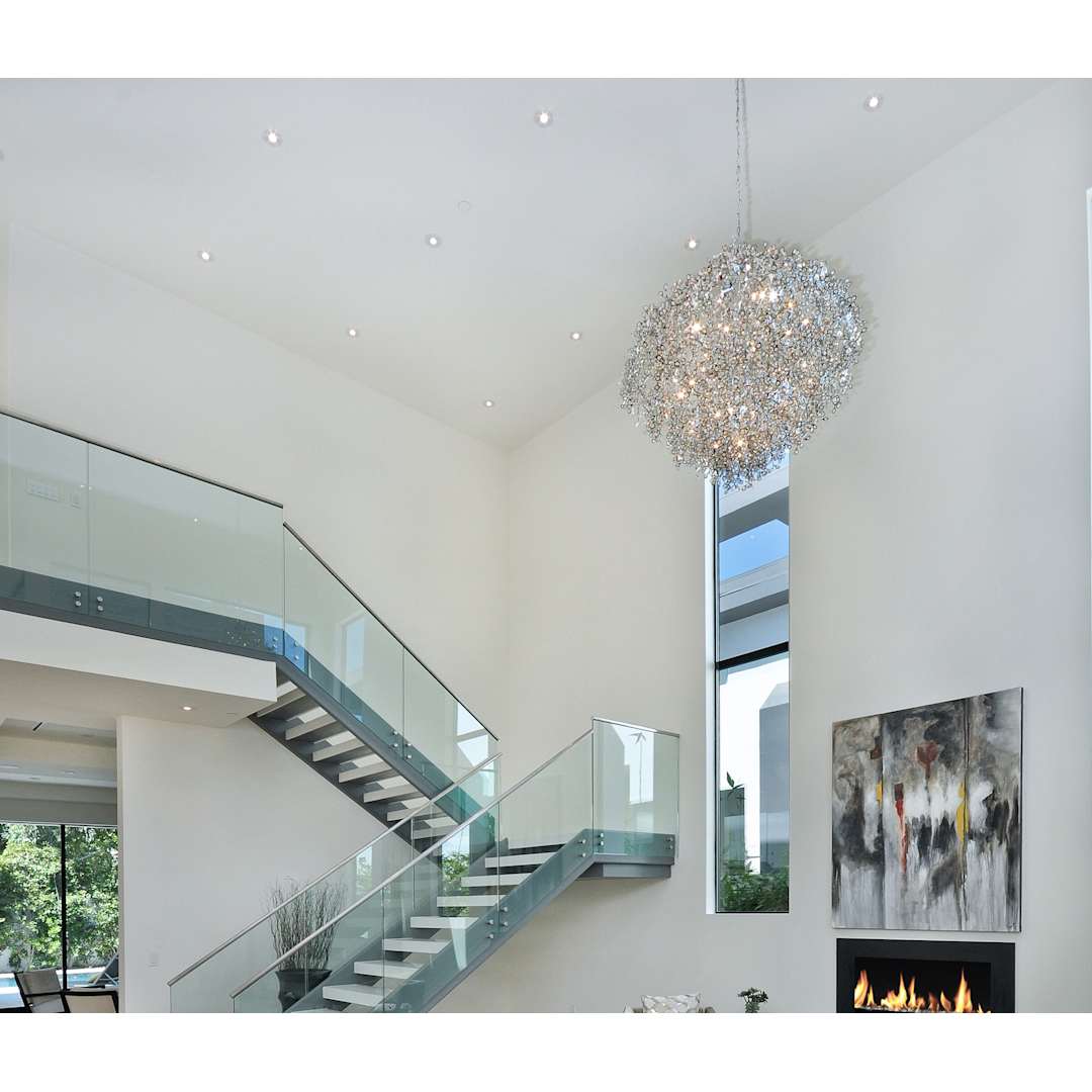 Comet 13 Light 35" Pendant with Crystal Accents