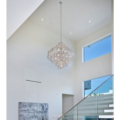 Comet 13 Light 35" Pendant with Crystal Accents