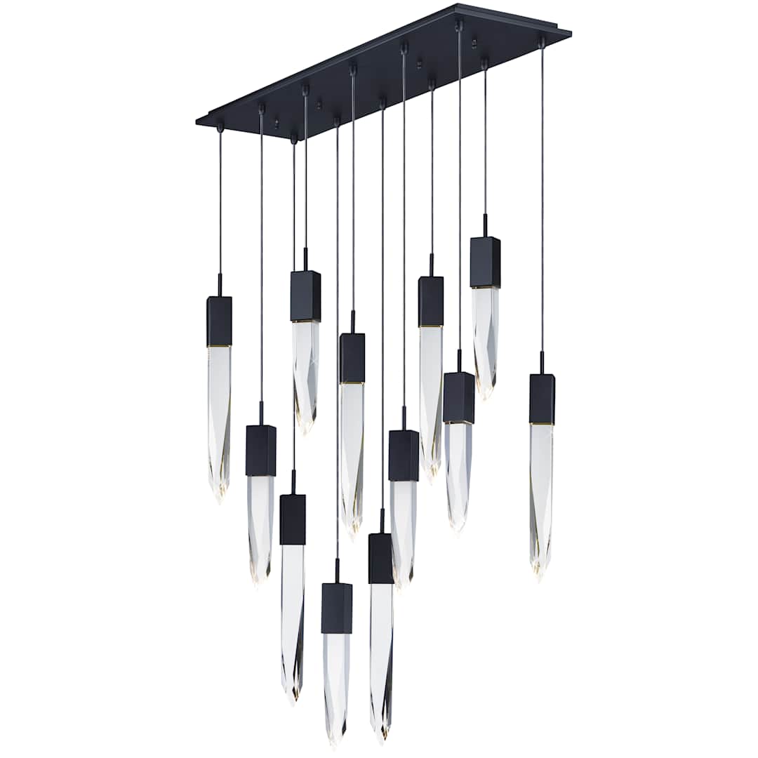 Quartz 12 Light 39" Wide LED Linear Pendant