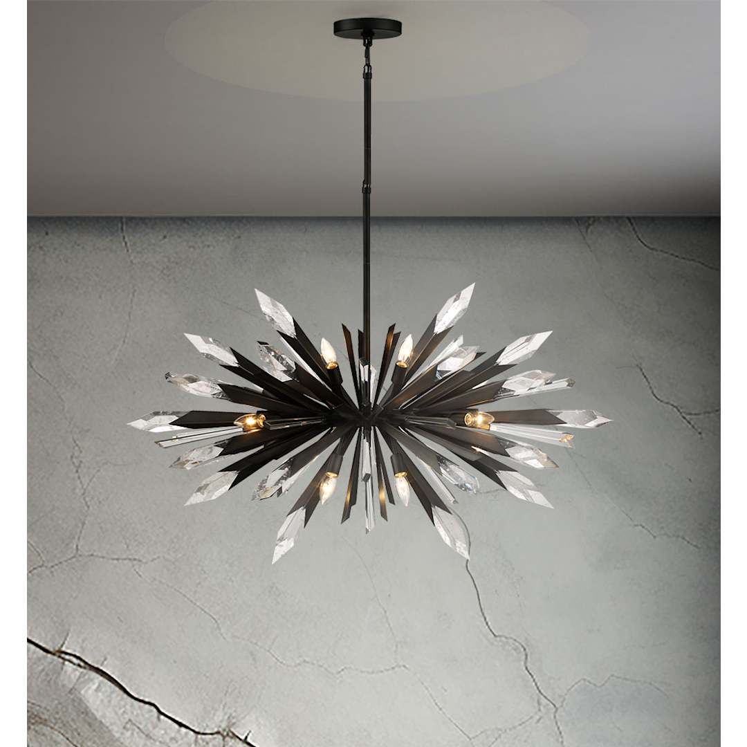 Elsa 12 Light 42" Wide Crystal Pendant