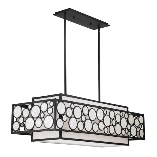 Mosaic 4 Light 42" Wide Linear Chandelier
