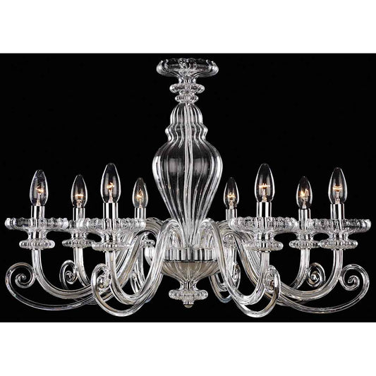 8 Light 1 Tier Candle Style Chandelier from the Metropolitan Collection