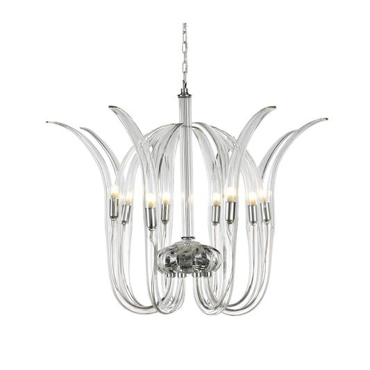 Cisne 8 Light 19" Wide Crystal Pendant