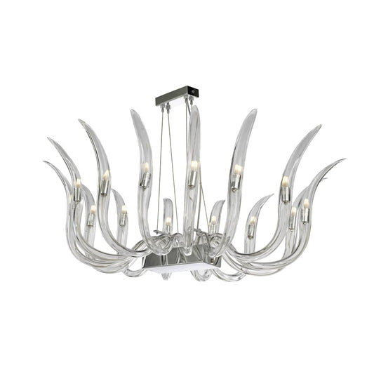 Cisne 14 Light 35" Wide Crystal Multi Light Pendant