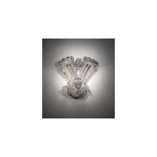 Motorcycle 2 Light 16" Tall Wall Sconce