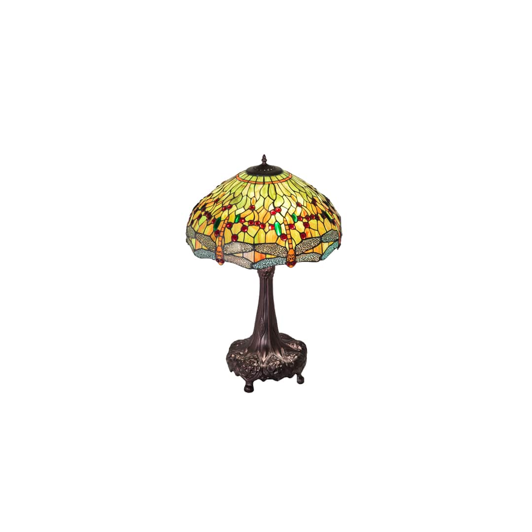 3 Light 31" Tall Tiffany Table Lamp