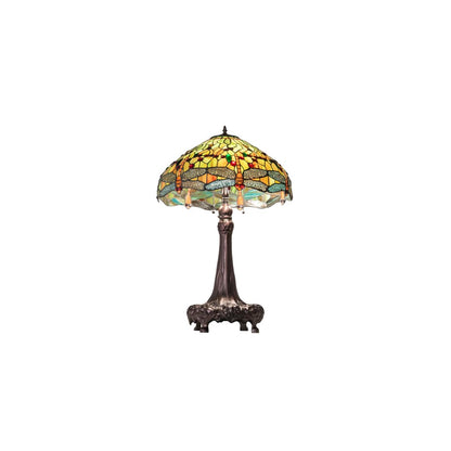 3 Light 31" Tall Tiffany Table Lamp