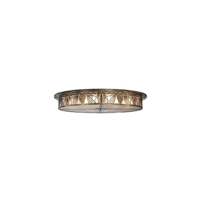 Mountain Pine 12 Light 72" Wide Semi-Flush Drum Ceiling Fixture