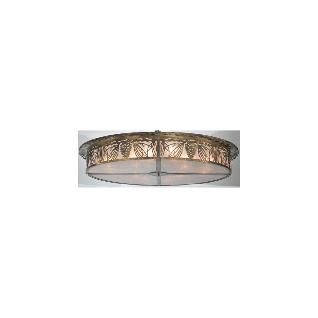 Mountain Pine 12 Light 72" Wide Semi-Flush Drum Ceiling Fixture