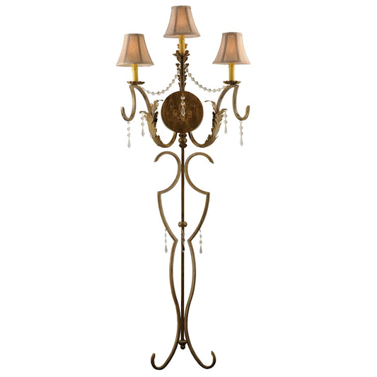 20" W Old Broadway 3 Light Wall Sconce