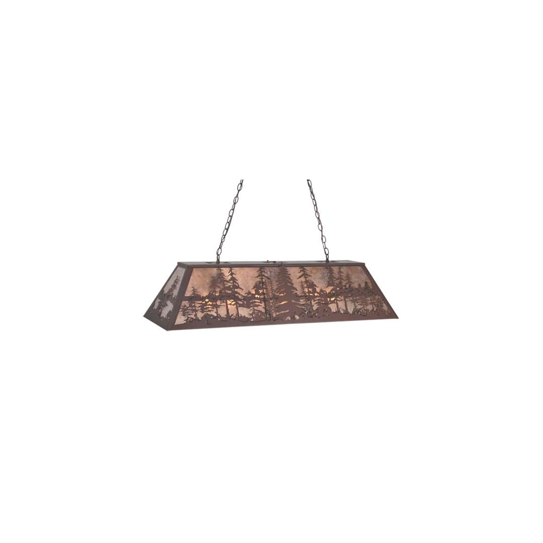 Long Tall Pines 6 Light 17" Wide Linear Pendant