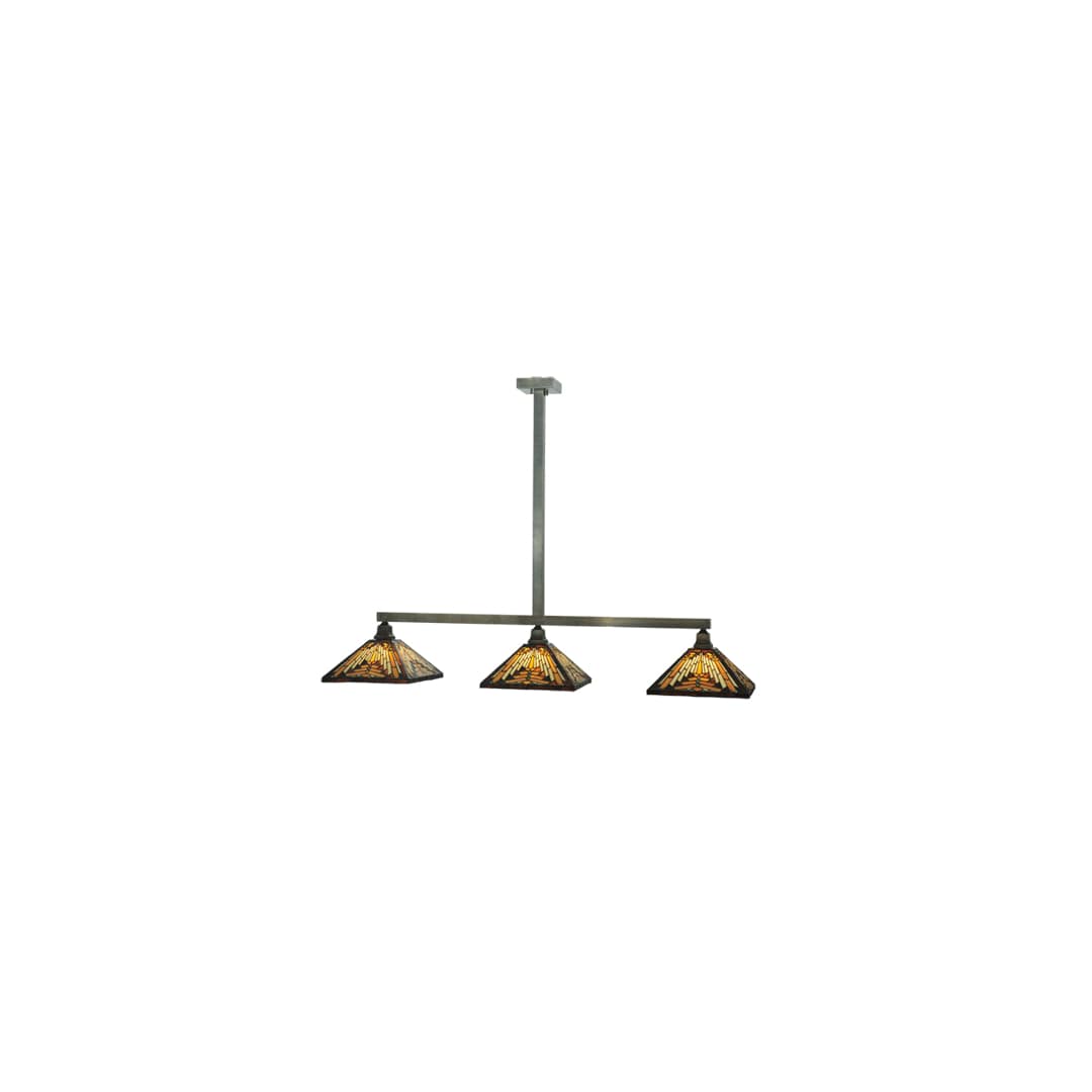 Mission 3 Light 14" Wide Linear Pendant