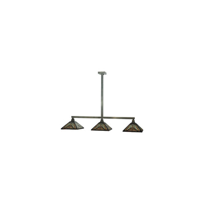 Mission 3 Light 14" Wide Linear Pendant