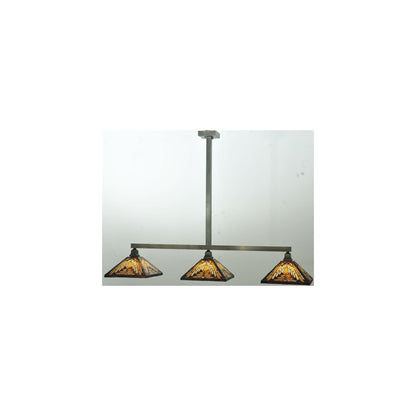 Mission 3 Light 14" Wide Linear Pendant