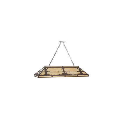 Quiet Pond 9 Light 18" Wide Linear Pendant