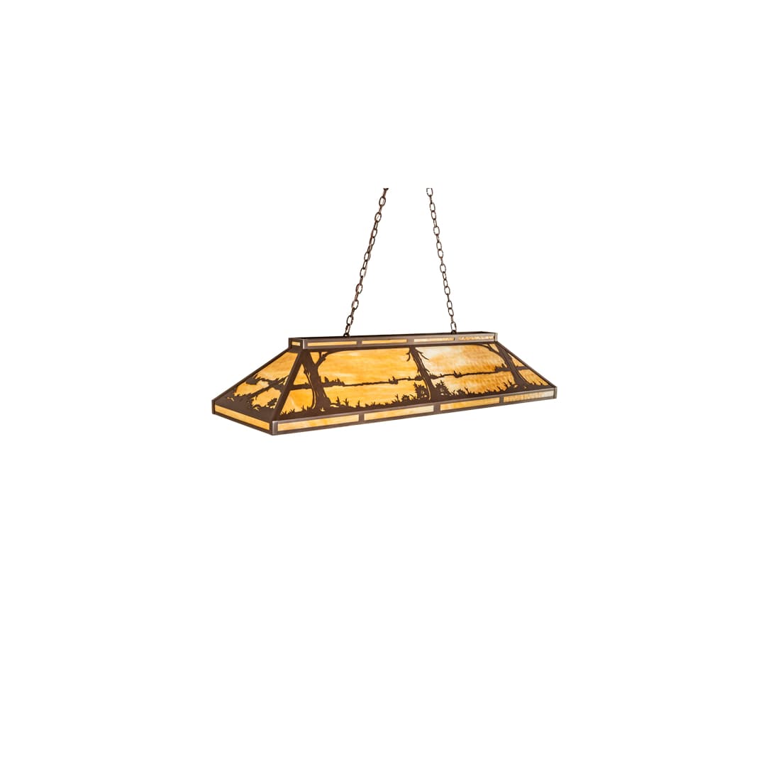 Quiet Pond 9 Light 18" Wide Linear Pendant