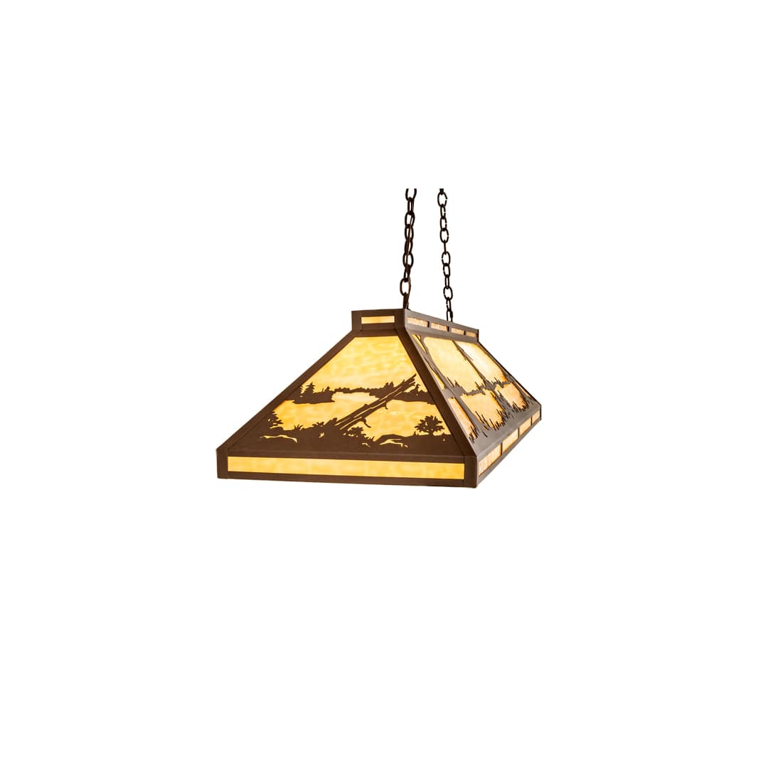 Quiet Pond 9 Light 18" Wide Linear Pendant