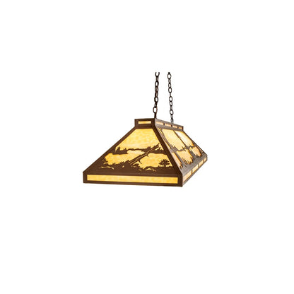 Quiet Pond 9 Light 18" Wide Linear Pendant