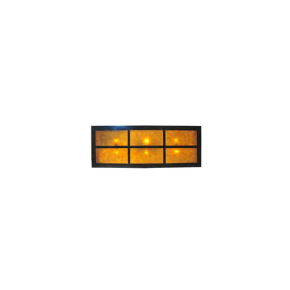 Fleur-de-lis 6 Light 18" Wide Suspension Linear Pendant