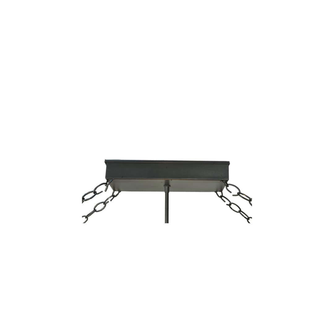 Fleur-de-lis 6 Light 18" Wide Suspension Linear Pendant
