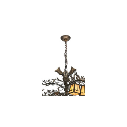 Pine Branch Valley View 15 Light 52" Wide Chandelier