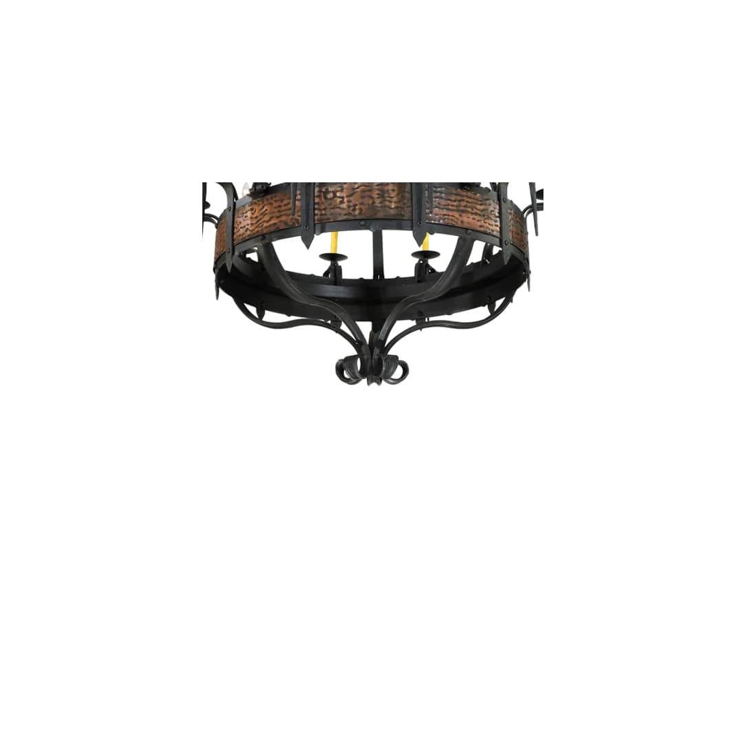 Costello 20 Light 48" Wide Taper Candle Style Chandelier - Wrought Iron Finish