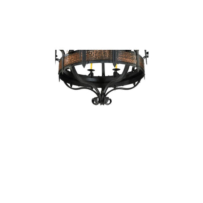 Costello 20 Light 48" Wide Taper Candle Style Chandelier - Wrought Iron Finish
