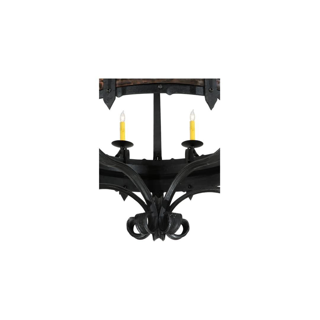 Costello 20 Light 48" Wide Taper Candle Style Chandelier - Wrought Iron Finish